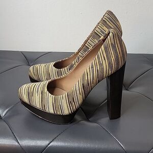Missoni Multi Stripe Platform Heels